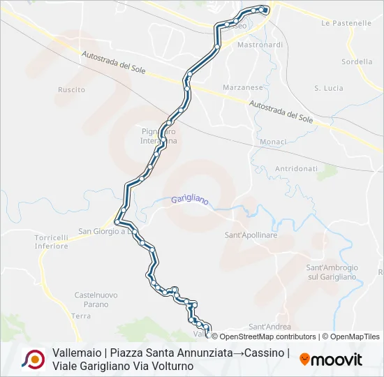 COTRAL Bus Line Map