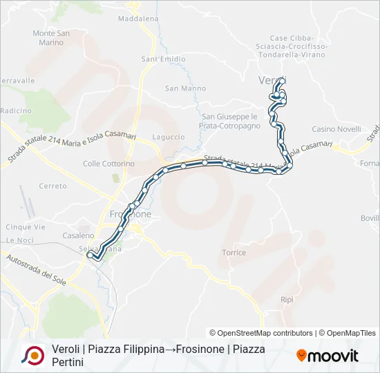 COTRAL Bus Line Map