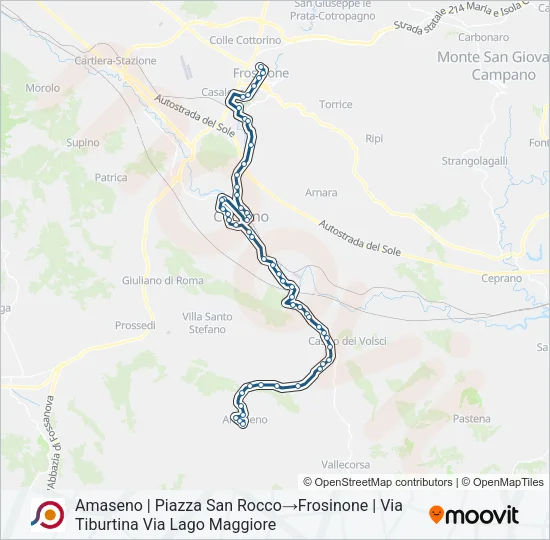 COTRAL Bus Line Map