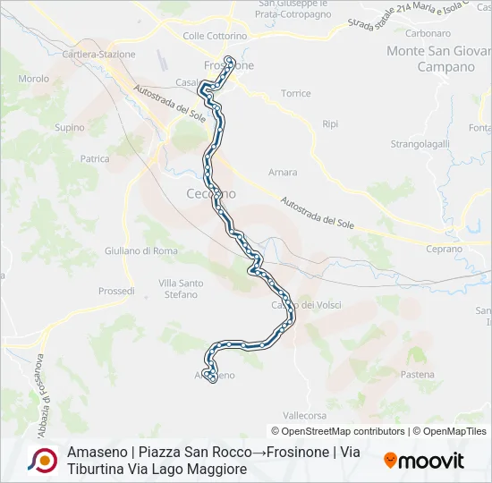 COTRAL Bus Line Map