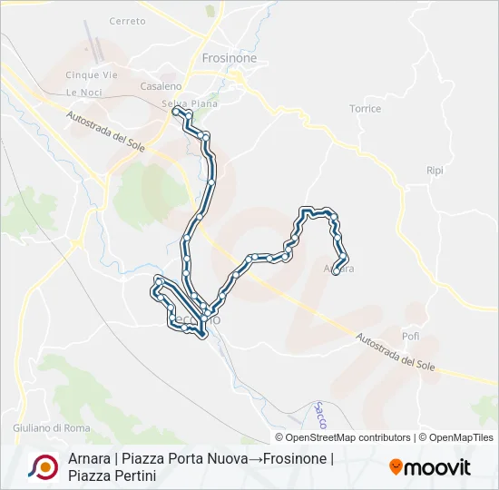 COTRAL Bus Line Map