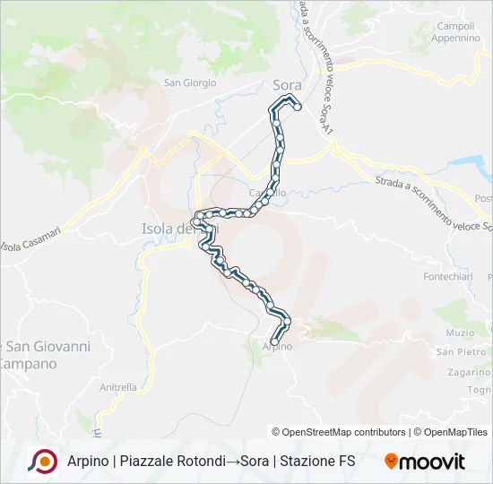 COTRAL Bus Line Map