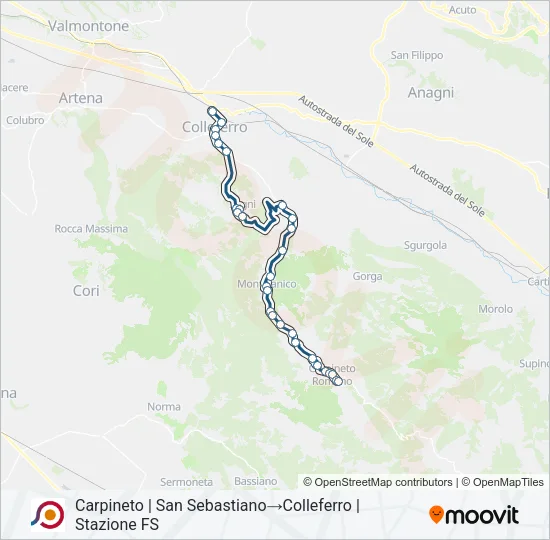 COTRAL Bus Line Map