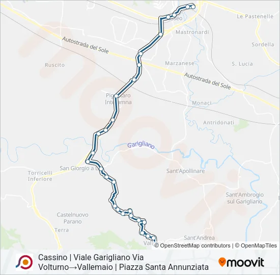 COTRAL Bus Line Map