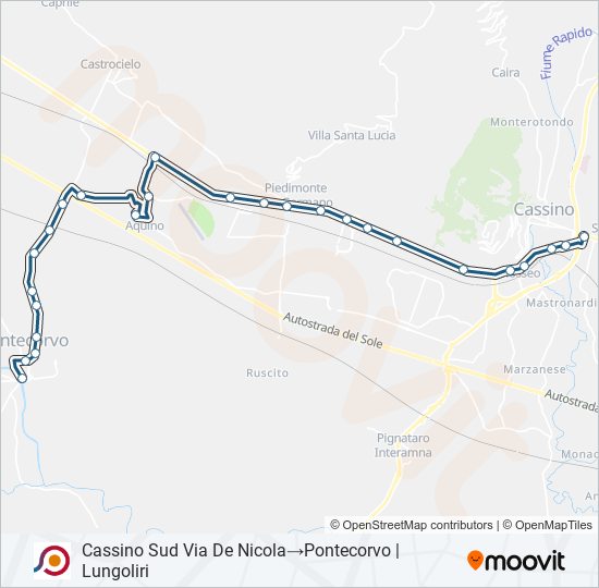 COTRAL bus Line Map