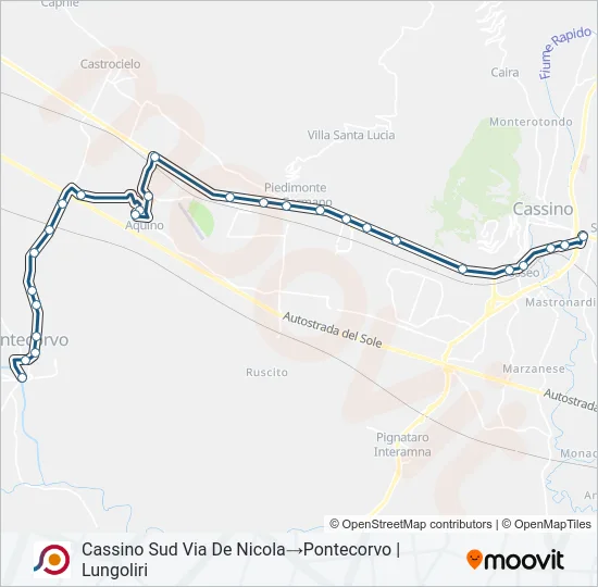 COTRAL Bus Line Map