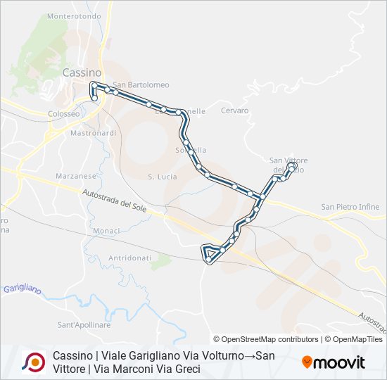 COTRAL bus Line Map