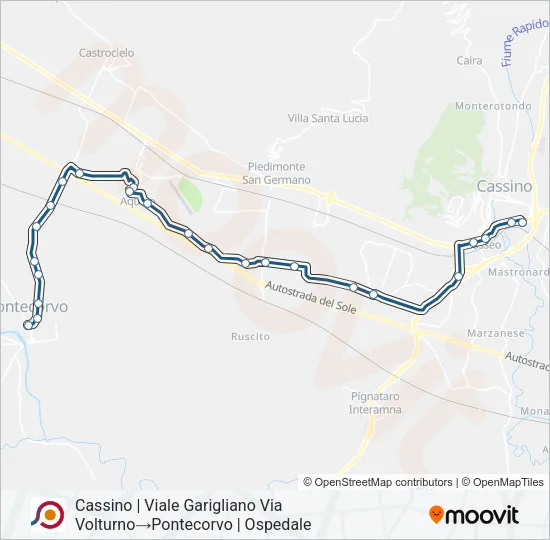 COTRAL Bus Line Map