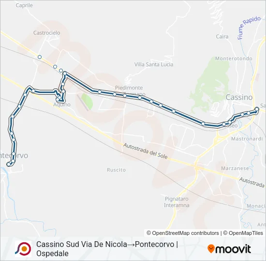 COTRAL Bus Line Map