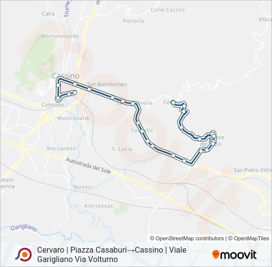 COTRAL Bus Line Map