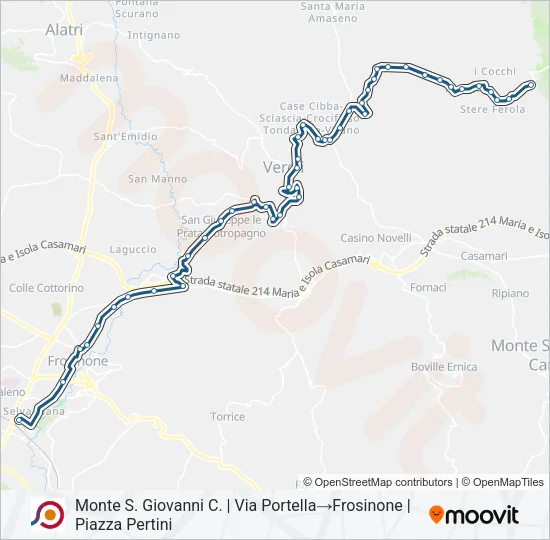 COTRAL Bus Line Map