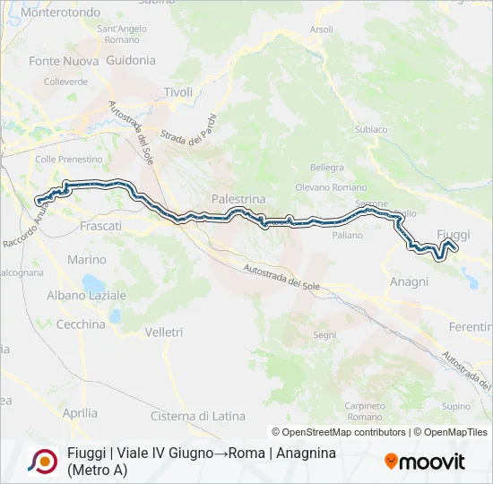 COTRAL Bus Line Map