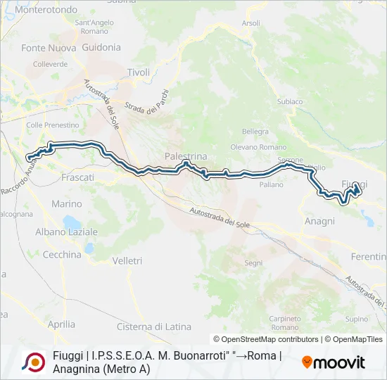 COTRAL Bus Line Map