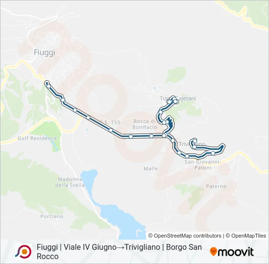 COTRAL Bus Line Map