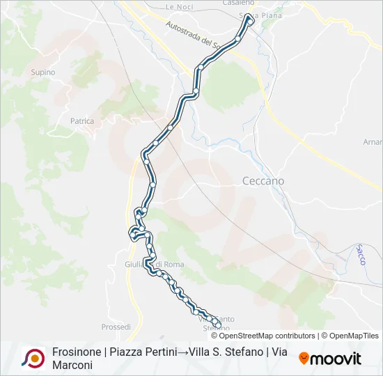 COTRAL Bus Line Map