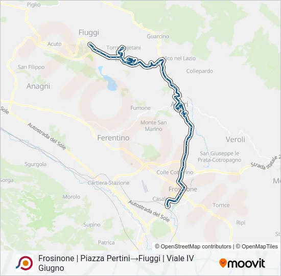 COTRAL Bus Line Map