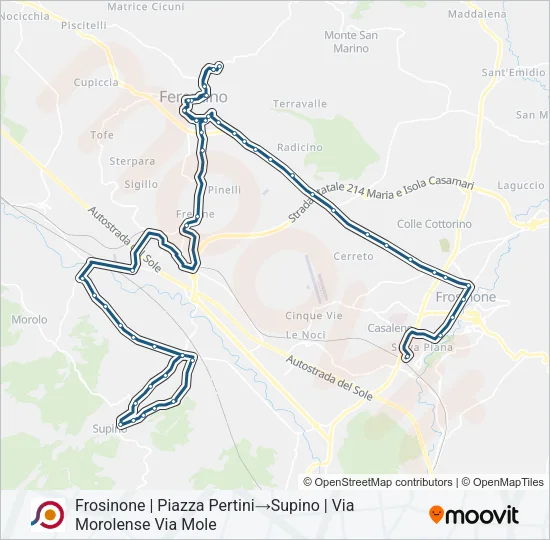 COTRAL Bus Line Map