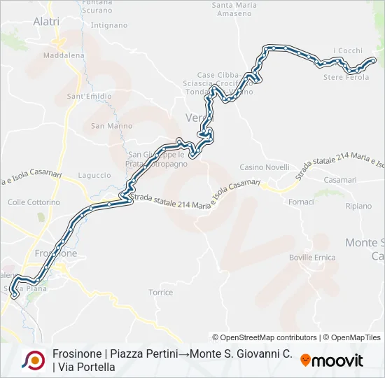 COTRAL Bus Line Map