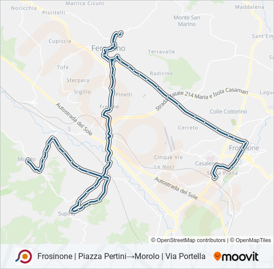 COTRAL bus Line Map