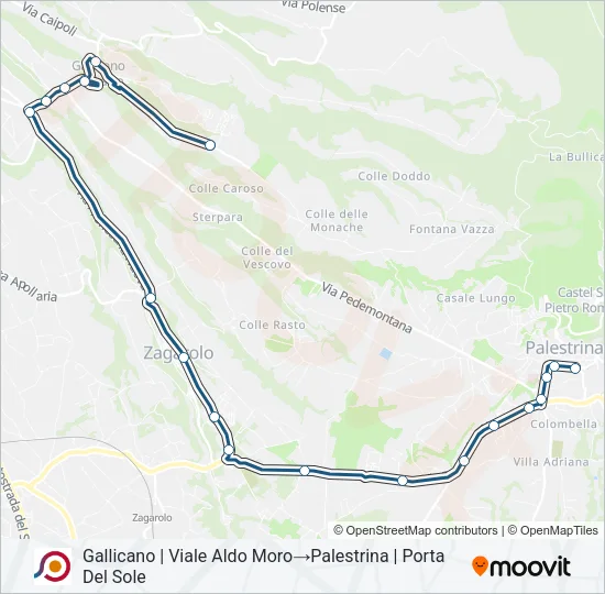COTRAL Bus Line Map