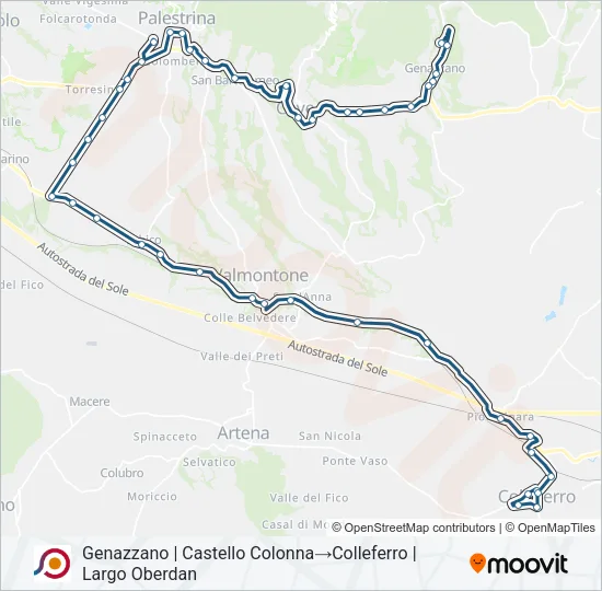 COTRAL Bus Line Map