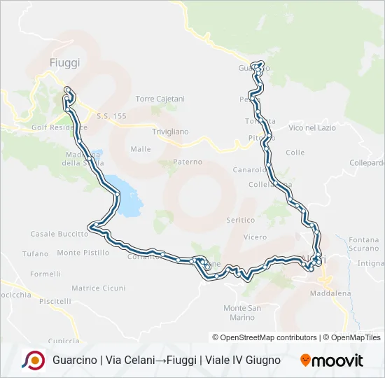 COTRAL Bus Line Map