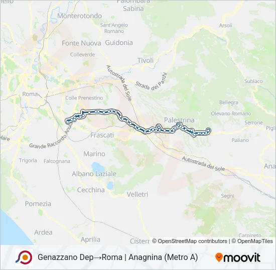COTRAL Bus Line Map