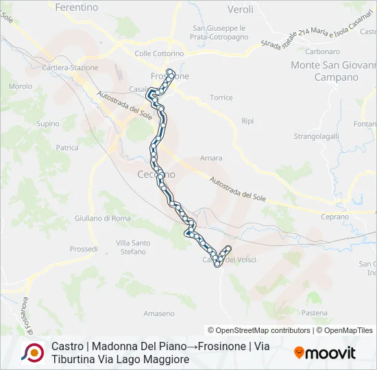 COTRAL Bus Line Map