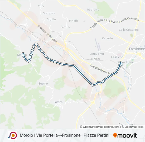 COTRAL Bus Line Map