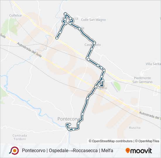 COTRAL bus Line Map