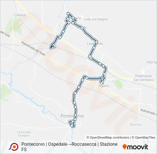 COTRAL Bus Line Map
