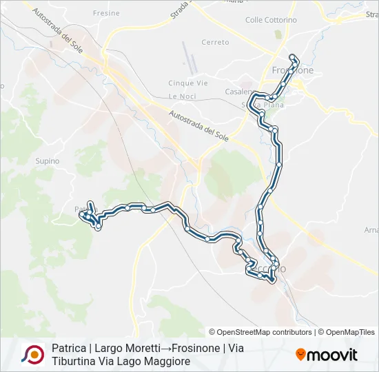COTRAL Bus Line Map