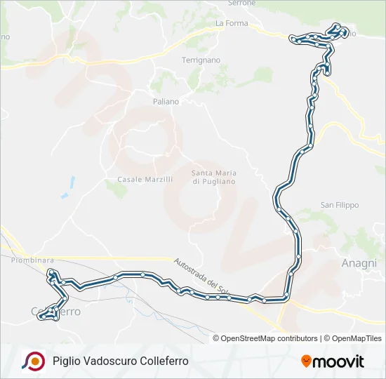 COTRAL Bus Line Map