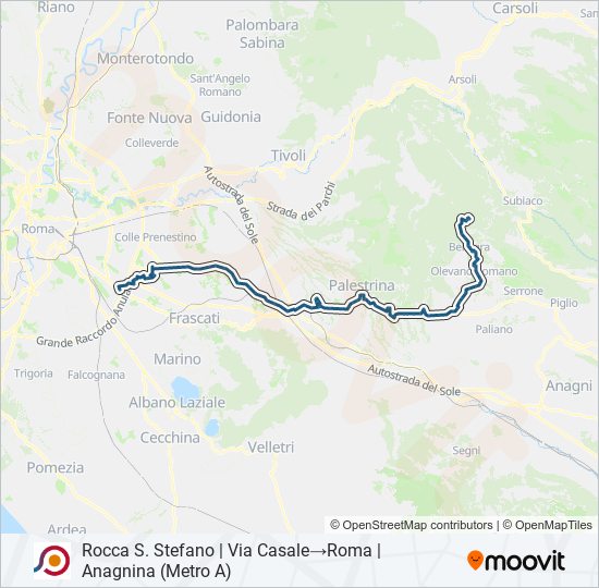 COTRAL bus Line Map