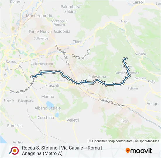COTRAL Bus Line Map