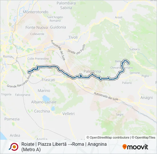 COTRAL Bus Line Map