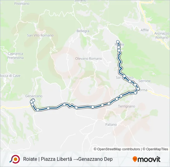 COTRAL Bus Line Map