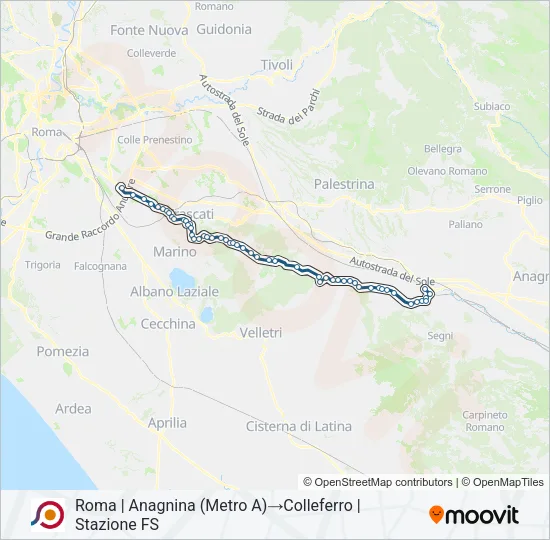 COTRAL Bus Line Map