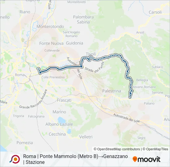COTRAL Bus Line Map