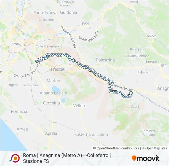 COTRAL Bus Line Map