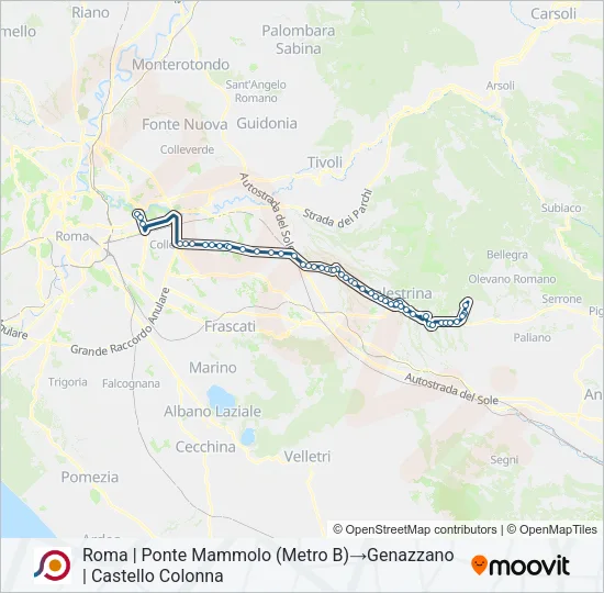 COTRAL Bus Line Map