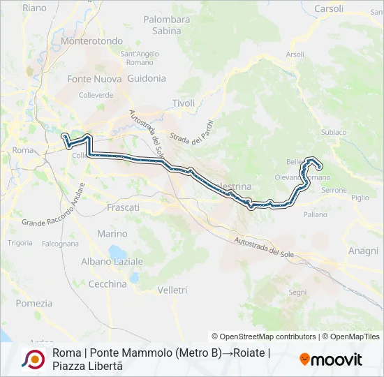 COTRAL Bus Line Map