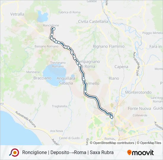 COTRAL Bus Line Map