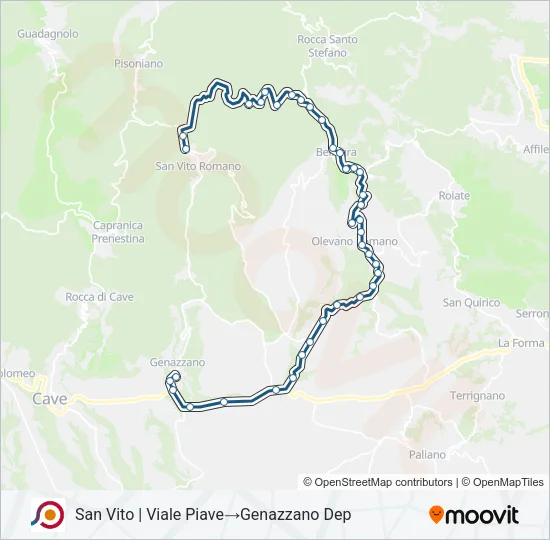 COTRAL Bus Line Map