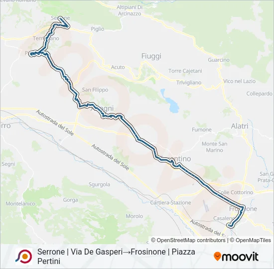 COTRAL Bus Line Map