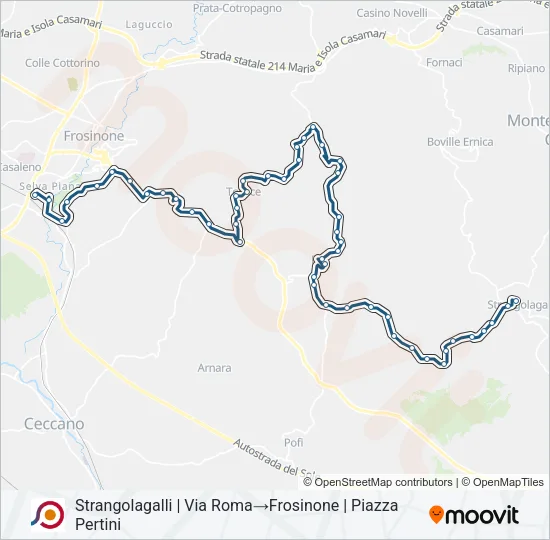 COTRAL Bus Line Map