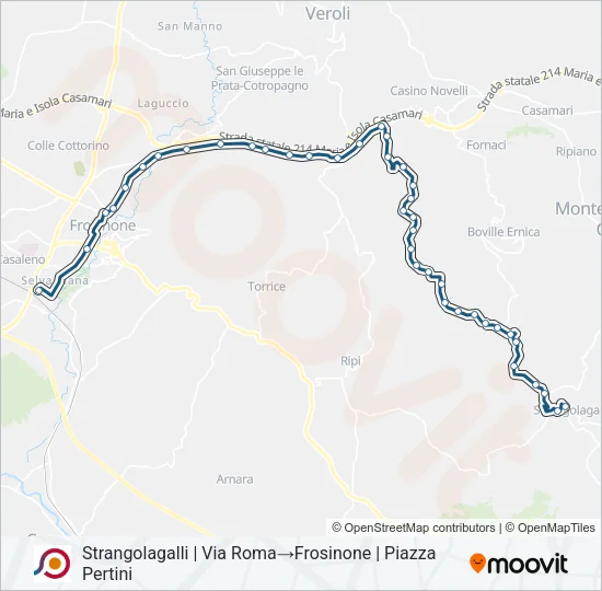 COTRAL Bus Line Map