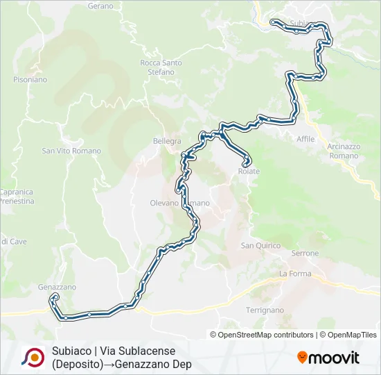 COTRAL Bus Line Map