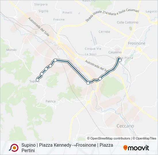 COTRAL Bus Line Map