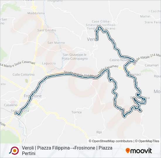 COTRAL Bus Line Map